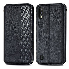 Custodia Portafoglio In Pelle Cover con Supporto S01D per Samsung Galaxy M10 Nero