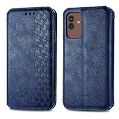 Custodia Portafoglio In Pelle Cover con Supporto S01D per Samsung Galaxy M13 5G Blu