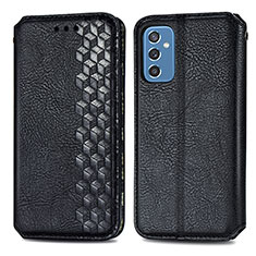 Custodia Portafoglio In Pelle Cover con Supporto S01D per Samsung Galaxy M52 5G Nero