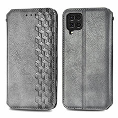 Custodia Portafoglio In Pelle Cover con Supporto S01D per Samsung Galaxy M62 4G Grigio