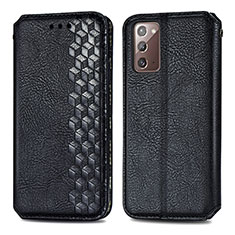 Custodia Portafoglio In Pelle Cover con Supporto S01D per Samsung Galaxy Note 20 5G Nero