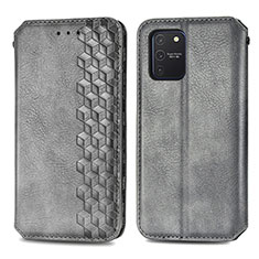 Custodia Portafoglio In Pelle Cover con Supporto S01D per Samsung Galaxy S10 Lite Grigio