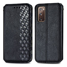 Custodia Portafoglio In Pelle Cover con Supporto S01D per Samsung Galaxy S20 FE (2022) 5G Nero