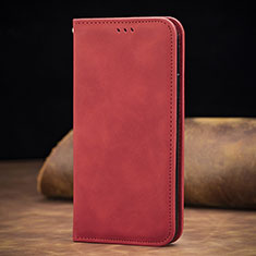 Custodia Portafoglio In Pelle Cover con Supporto S01D per Xiaomi Mi 10T 5G Rosso