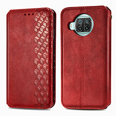 Custodia Portafoglio In Pelle Cover con Supporto S01D per Xiaomi Mi 10T Lite 5G Rosso