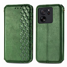 Custodia Portafoglio In Pelle Cover con Supporto S01D per Xiaomi Mi 13T Pro 5G Verde