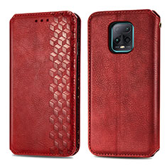 Custodia Portafoglio In Pelle Cover con Supporto S01D per Xiaomi Redmi 10X 5G Rosso