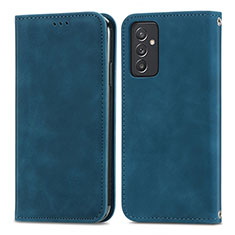 Custodia Portafoglio In Pelle Cover con Supporto S04D per Samsung Galaxy A05s Blu