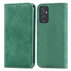 Custodia Portafoglio In Pelle Cover con Supporto S04D per Samsung Galaxy A05s Verde