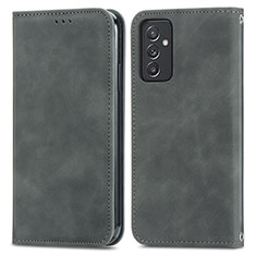 Custodia Portafoglio In Pelle Cover con Supporto S04D per Samsung Galaxy A15 LTE Grigio