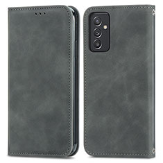 Custodia Portafoglio In Pelle Cover con Supporto S04D per Samsung Galaxy A25 5G Grigio