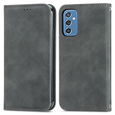 Custodia Portafoglio In Pelle Cover con Supporto S04D per Samsung Galaxy M52 5G Grigio