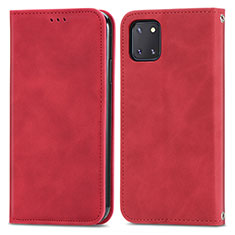 Custodia Portafoglio In Pelle Cover con Supporto S04D per Samsung Galaxy M60s Rosso