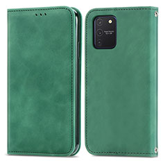 Custodia Portafoglio In Pelle Cover con Supporto S04D per Samsung Galaxy M80S Verde