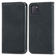 Custodia Portafoglio In Pelle Cover con Supporto S04D per Samsung Galaxy Note 10 Lite Nero