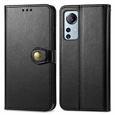 Custodia Portafoglio In Pelle Cover con Supporto S04D per Xiaomi Mi 12S 5G Nero