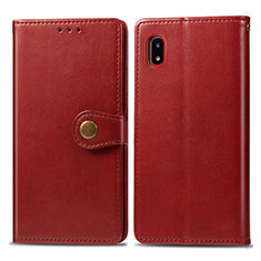 Custodia Portafoglio In Pelle Cover con Supporto S05D per Samsung Galaxy A20 SC-02M SCV46 Rosso