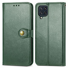 Custodia Portafoglio In Pelle Cover con Supporto S05D per Samsung Galaxy M32 4G Verde