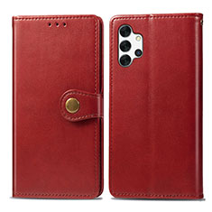 Custodia Portafoglio In Pelle Cover con Supporto S05D per Samsung Galaxy M32 5G Rosso