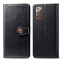 Custodia Portafoglio In Pelle Cover con Supporto S05D per Samsung Galaxy Note 20 5G Nero