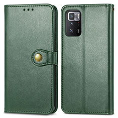 Custodia Portafoglio In Pelle Cover con Supporto S05D per Xiaomi Poco X3 GT 5G Verde
