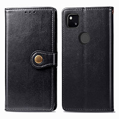 Custodia Portafoglio In Pelle Cover con Supporto S06D per Google Pixel 4a Marrone