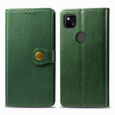 Custodia Portafoglio In Pelle Cover con Supporto S06D per Google Pixel 4a Viola