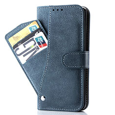 Custodia Portafoglio In Pelle Cover con Supporto S06D per Samsung Galaxy S20 Plus Blu