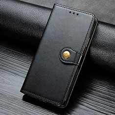 Custodia Portafoglio In Pelle Cover con Supporto S07D per Google Pixel 4 Nero