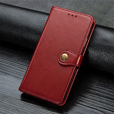 Custodia Portafoglio In Pelle Cover con Supporto S07D per Xiaomi Redmi 10X 5G Rosso