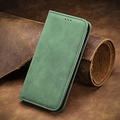 Custodia Portafoglio In Pelle Cover con Supporto S08D per Huawei Nova 7 SE 5G Verde