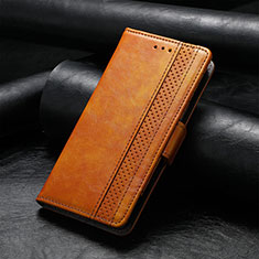 Custodia Portafoglio In Pelle Cover con Supporto S10D per Xiaomi Redmi Note 9S Marrone Chiaro