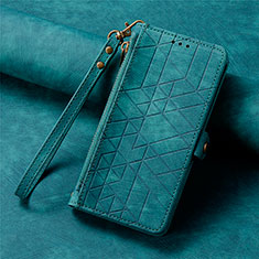 Custodia Portafoglio In Pelle Cover con Supporto S18D per Samsung Galaxy S22 Plus 5G Verde