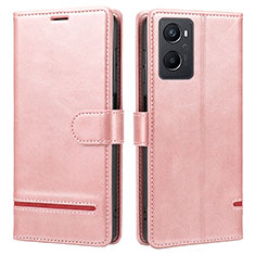 Custodia Portafoglio In Pelle Cover con Supporto SY1 per OnePlus Nord N20 5G Rosa