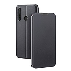 Custodia Portafoglio In Pelle Cover con Supporto T01 per Huawei Honor 20 Lite Nero