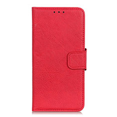 Custodia Portafoglio In Pelle Cover con Supporto T01 per Huawei Honor X10 5G Rosso