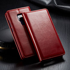 Custodia Portafoglio In Pelle Cover con Supporto T01 per Huawei Mate 20 Rosso