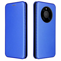 Custodia Portafoglio In Pelle Cover con Supporto T01 per Huawei Mate 40E Pro 4G Blu