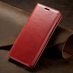 Custodia Portafoglio In Pelle Cover con Supporto T01 per Huawei P30 Pro New Edition Rosso