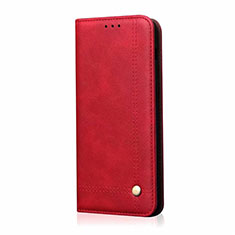 Custodia Portafoglio In Pelle Cover con Supporto T01 per Oppo Find X2 Lite Rosso