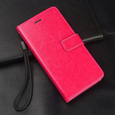 Custodia Portafoglio In Pelle Cover con Supporto T01 per Samsung Galaxy A70 Rosa Caldo