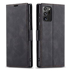 Custodia Portafoglio In Pelle Cover con Supporto T01 per Samsung Galaxy Note 20 Ultra 5G Nero