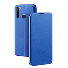 Custodia Portafoglio In Pelle Cover con Supporto T01 per Xiaomi Redmi Note 8T Blu