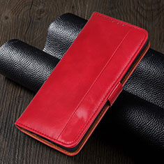 Custodia Portafoglio In Pelle Cover con Supporto T01 per Xiaomi Redmi Note 9 Pro Max Rosso