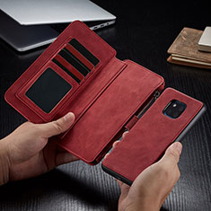 Custodia Portafoglio In Pelle Cover con Supporto T02 per Huawei Mate 20 Pro Rosso