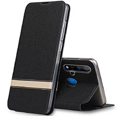 Custodia Portafoglio In Pelle Cover con Supporto T02 per Huawei Nova 5i Nero