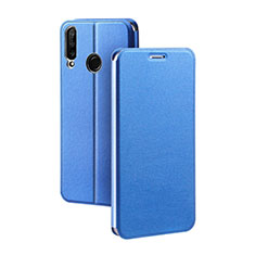 Custodia Portafoglio In Pelle Cover con Supporto T02 per Huawei P30 Lite New Edition Blu