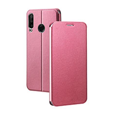 Custodia Portafoglio In Pelle Cover con Supporto T02 per Huawei P30 Lite New Edition Rosa
