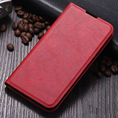 Custodia Portafoglio In Pelle Cover con Supporto T02 per Oppo R15X Rosso