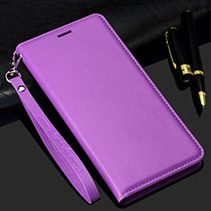 Custodia Portafoglio In Pelle Cover con Supporto T02 per Samsung Galaxy S20 Ultra 5G Viola